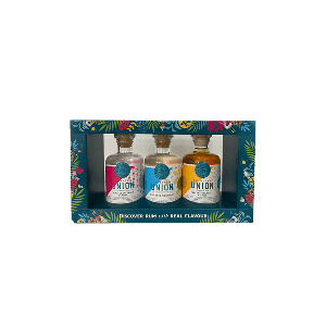 Spirited Union Botanical rum  set 3 mini's  Pineapple - Pink grapefruit - Coconut
